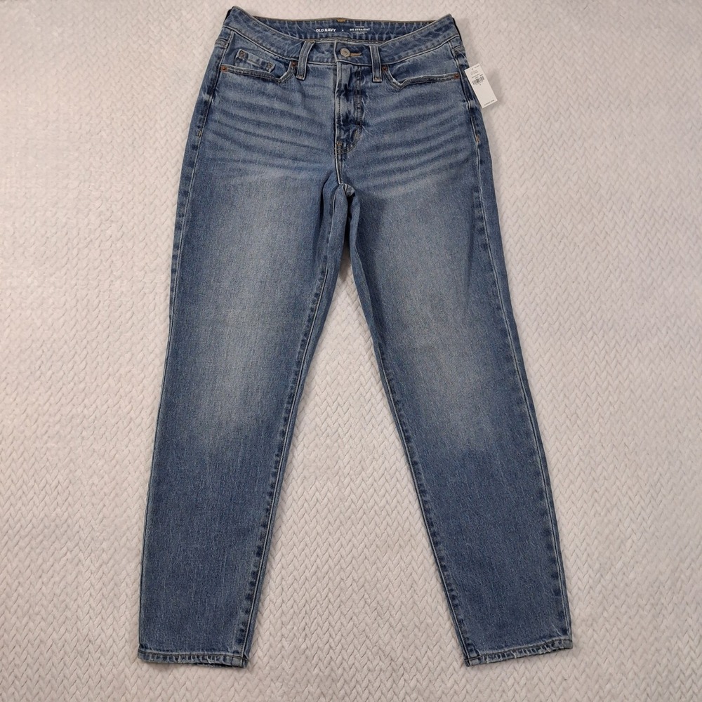 Old Navy OG Straight Jeans Womens 4 (Waist 27") Blue.